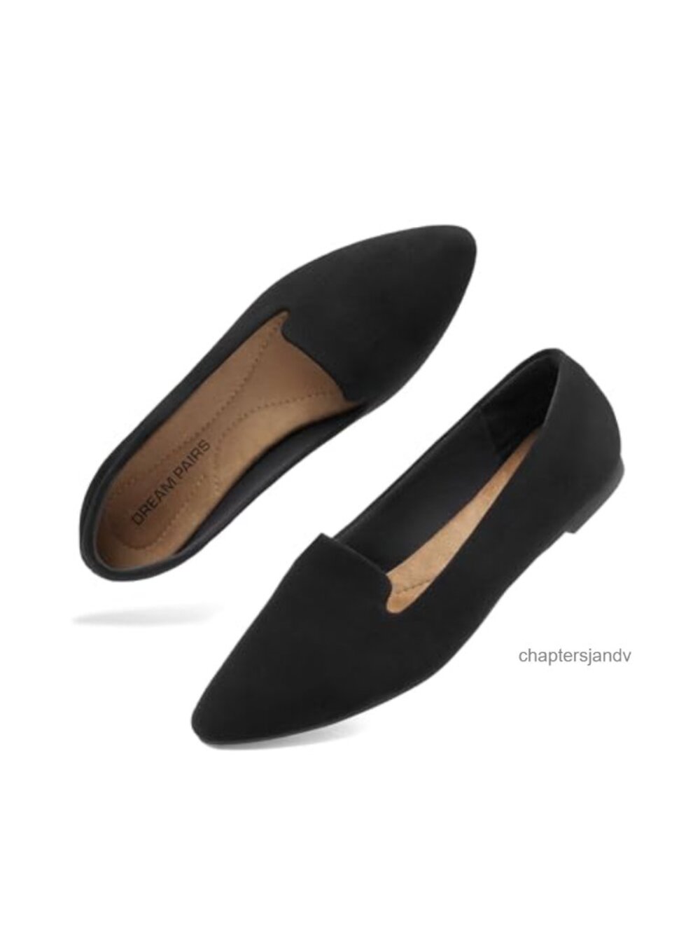 Pointed Toe Business Dressy Flats Faux Suede Slip-On Comfort Shoes